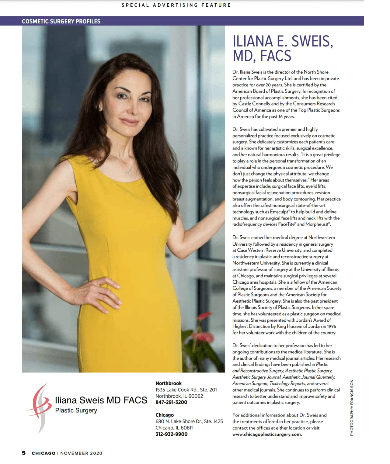 special advertising feature Iliana E. Sweis, MD DAGC