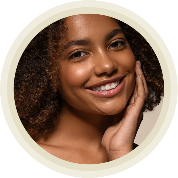 Blackskin beauty woman healthy happy smile clean skin